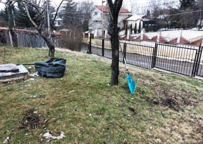 Почистване на двор в кв. Горна баня